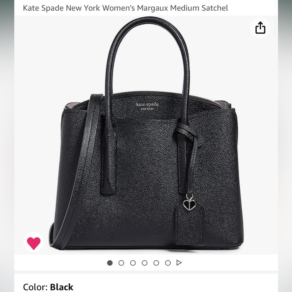 NWOT Kate Spade Black Leather Satchel